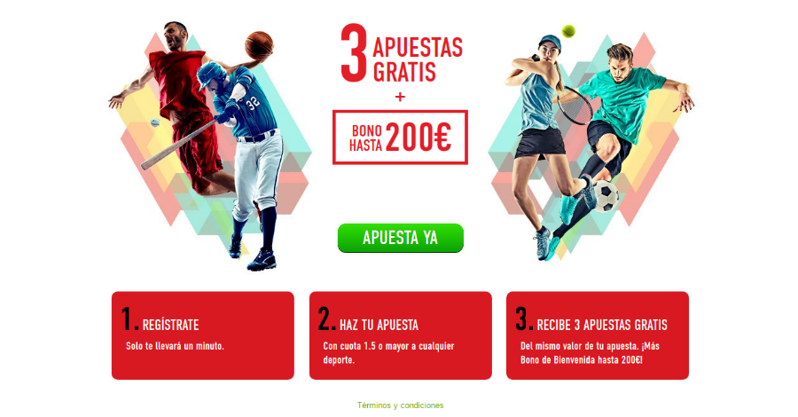 Apuesta Deportiva € gratis bono por registro 287044