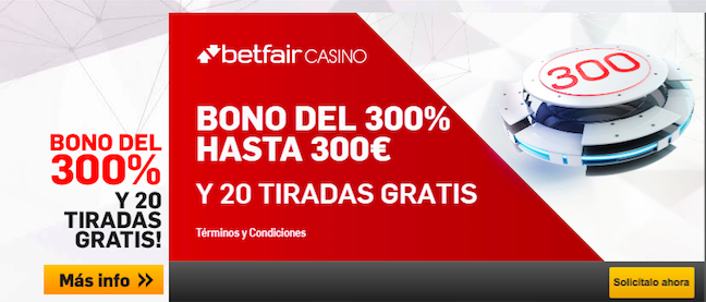 Jugar casino en linea betfair bono 100€ 899583