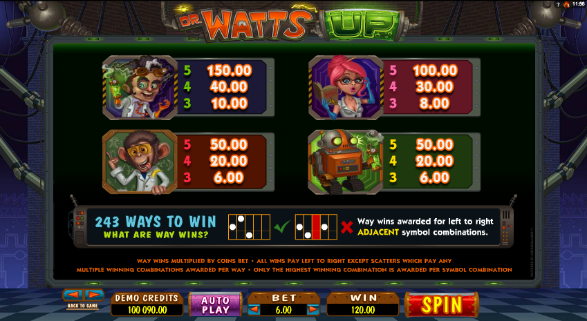 Tragamonedas gratis Dr Watts Up free bonus casino no deposit 973425