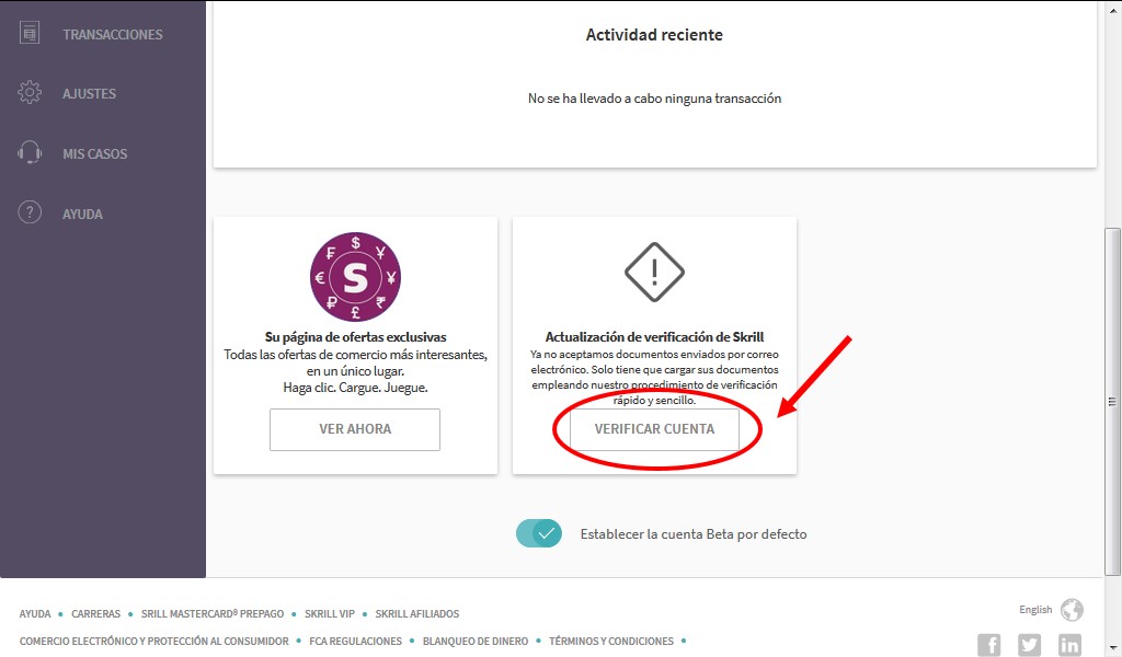 Informe sobre BETAT como cancelar un deposito en skrill 13774