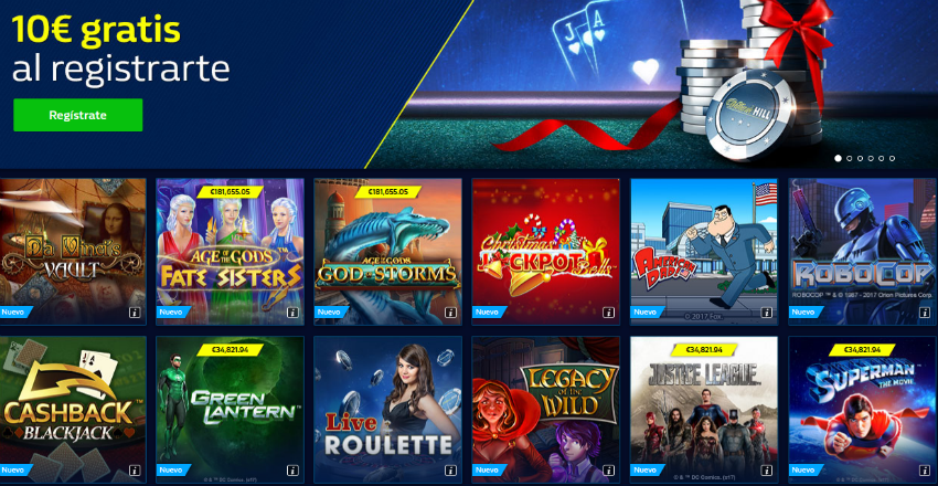 Sortea 10 juegos william hill 10 gratis 965560