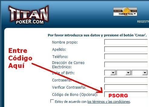 Codigo titan poker flux gratis bonos 798216