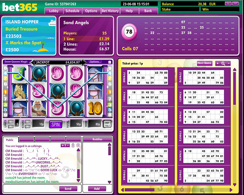 Bet365 móvil bingo keno 819288