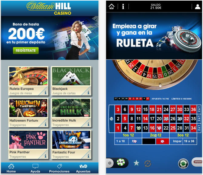 William Hill bono de bienvenida casino online Madrid 427278