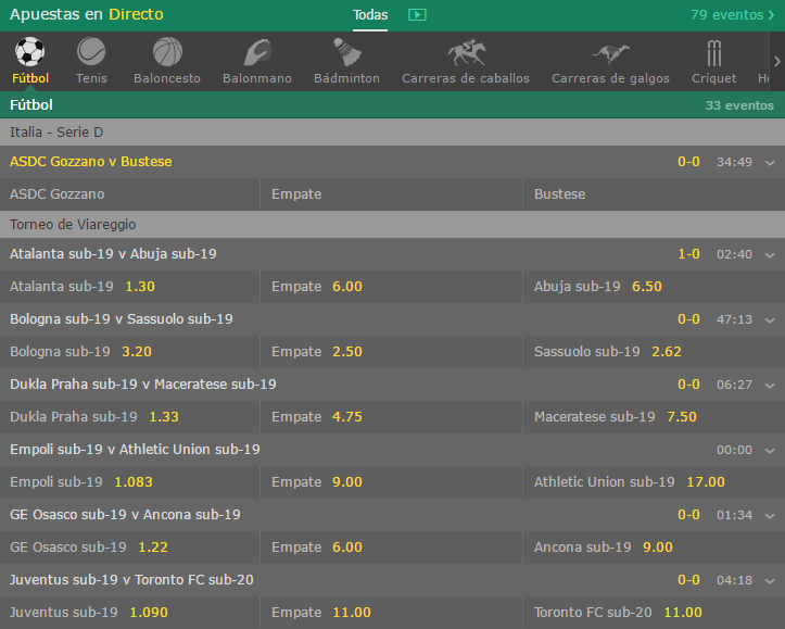 Opiniones Sportsbook bet365 resultados 896763