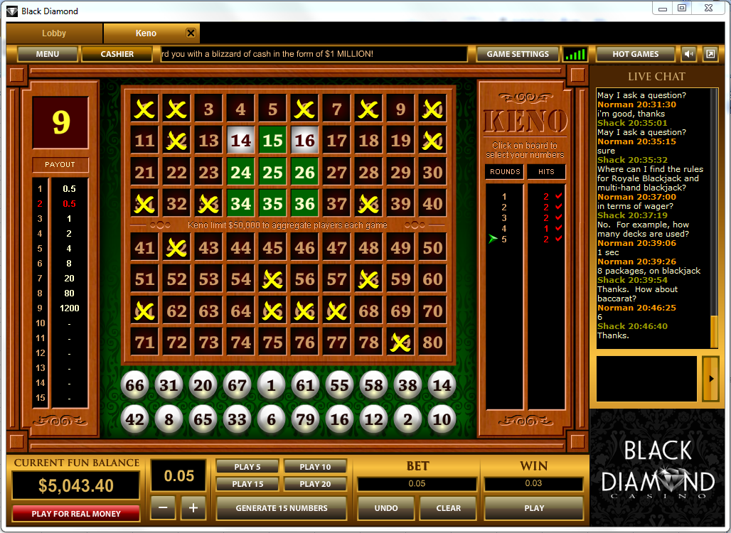 Casino Visionary iGaming bingo keno 728954