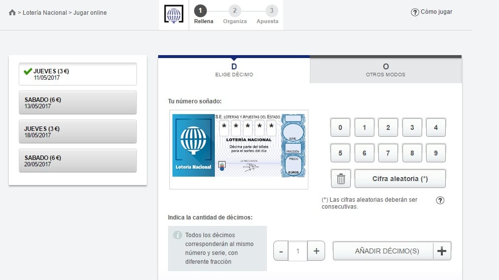 Buscar numero de loteria nacional 2019 casino que aceptan método de pago 651422