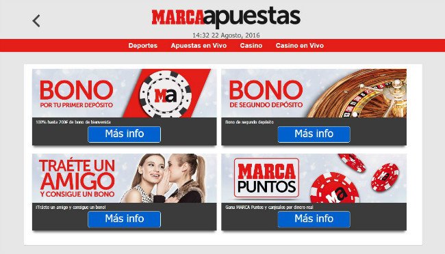 Casino Marca apuestas online bono 151615