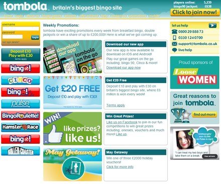 Tombola bingo online free latest casino bonuses 30085